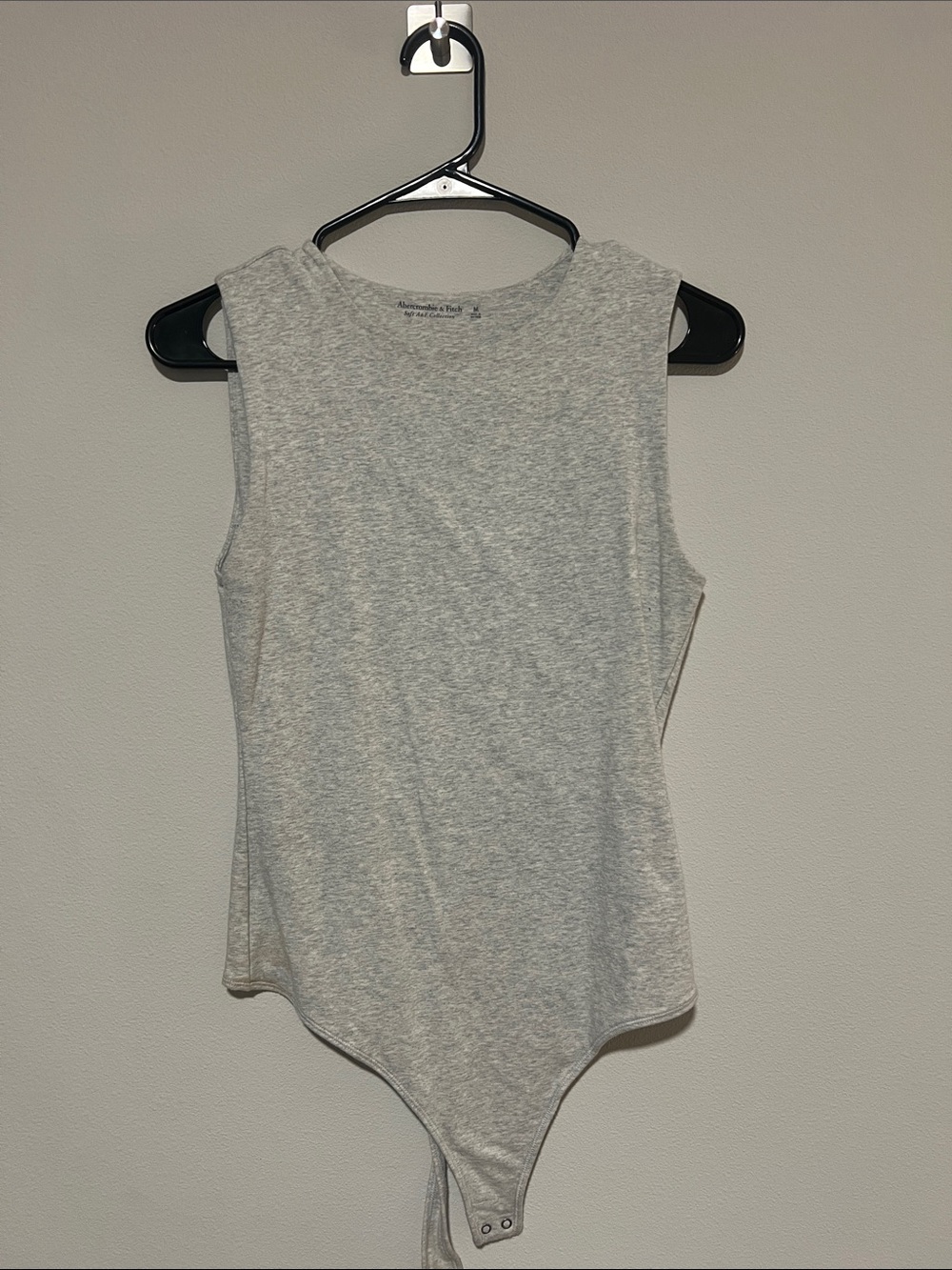 Abercrombie & Fitch Light Gray Sleeveless Bodysuit